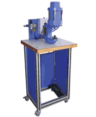 ClipsShop CS-PIC-3 pneumatic press with precision digital pressure regulator and laser pointer grommet locator.