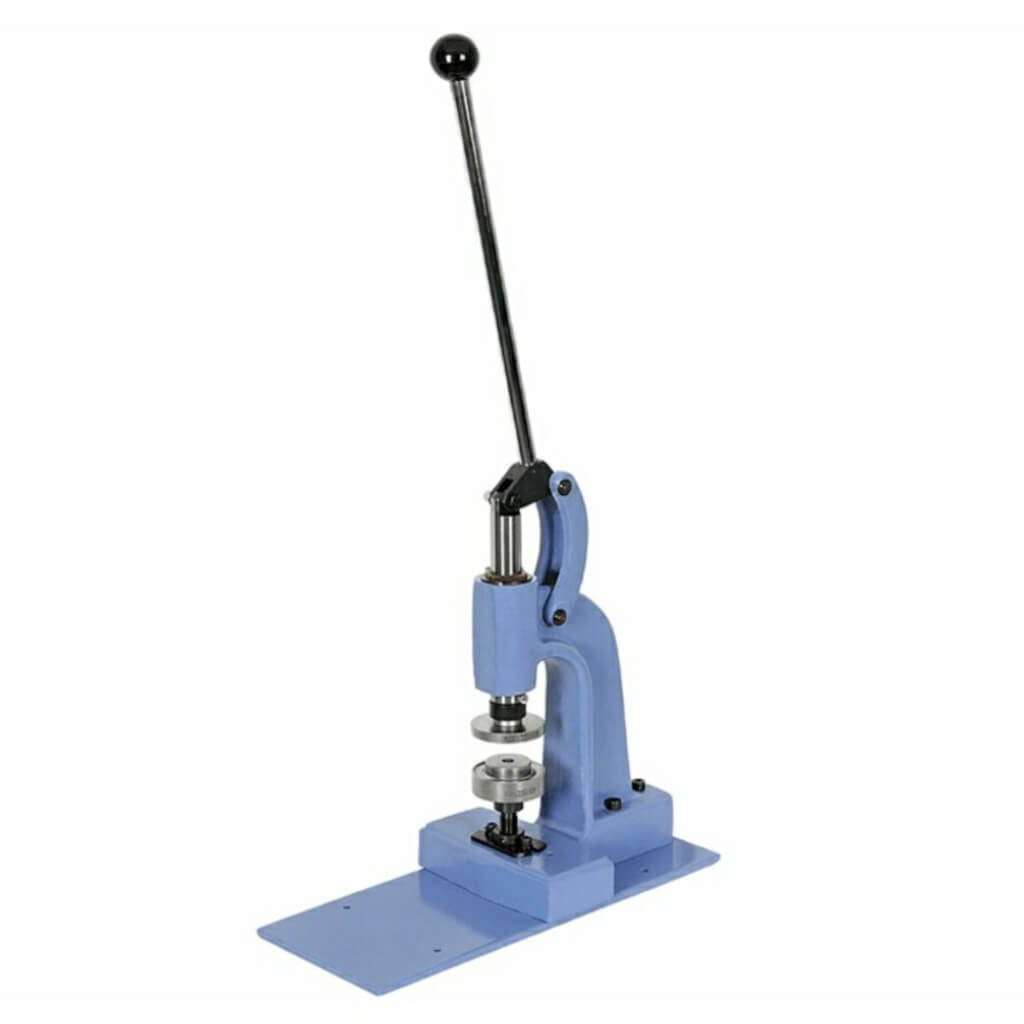 Sharplace Hand Press Button Grommet Machine, Heavy Duty Grommet Eyelet Rivet Press Machine Industrial Table Mount Tool Grommets for, Size: 33x18x8.5cm, Blue